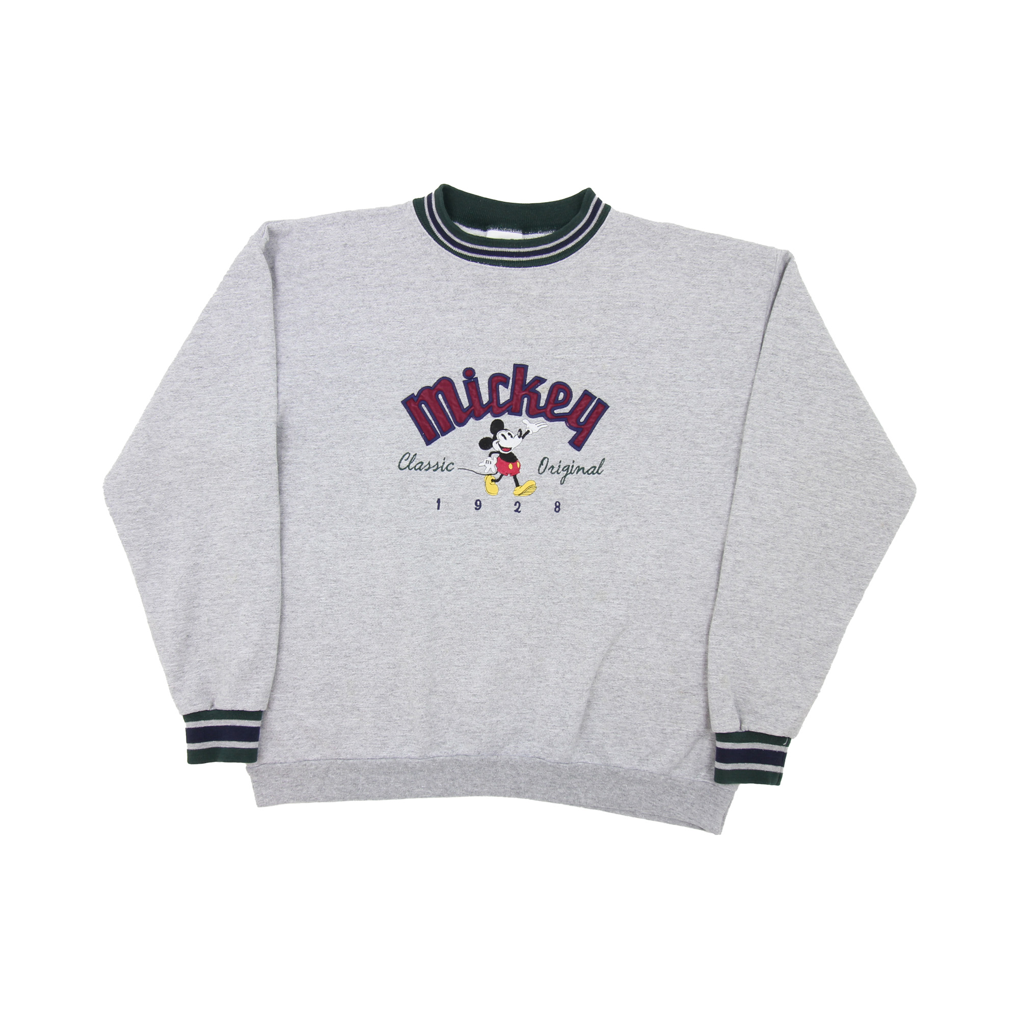 Disney Mickey Mouse Embroidered Logo Sweatshirt -  L