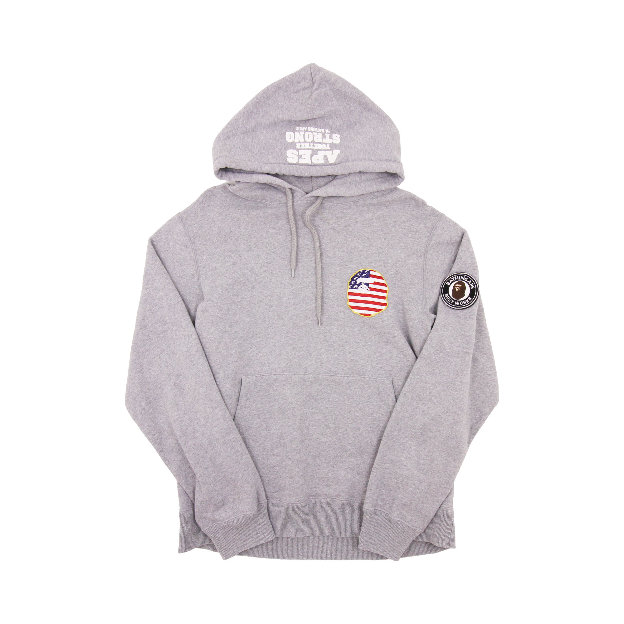 Rare A Bathing Ape (BAPE) Patch Pullover Hoodie - M 