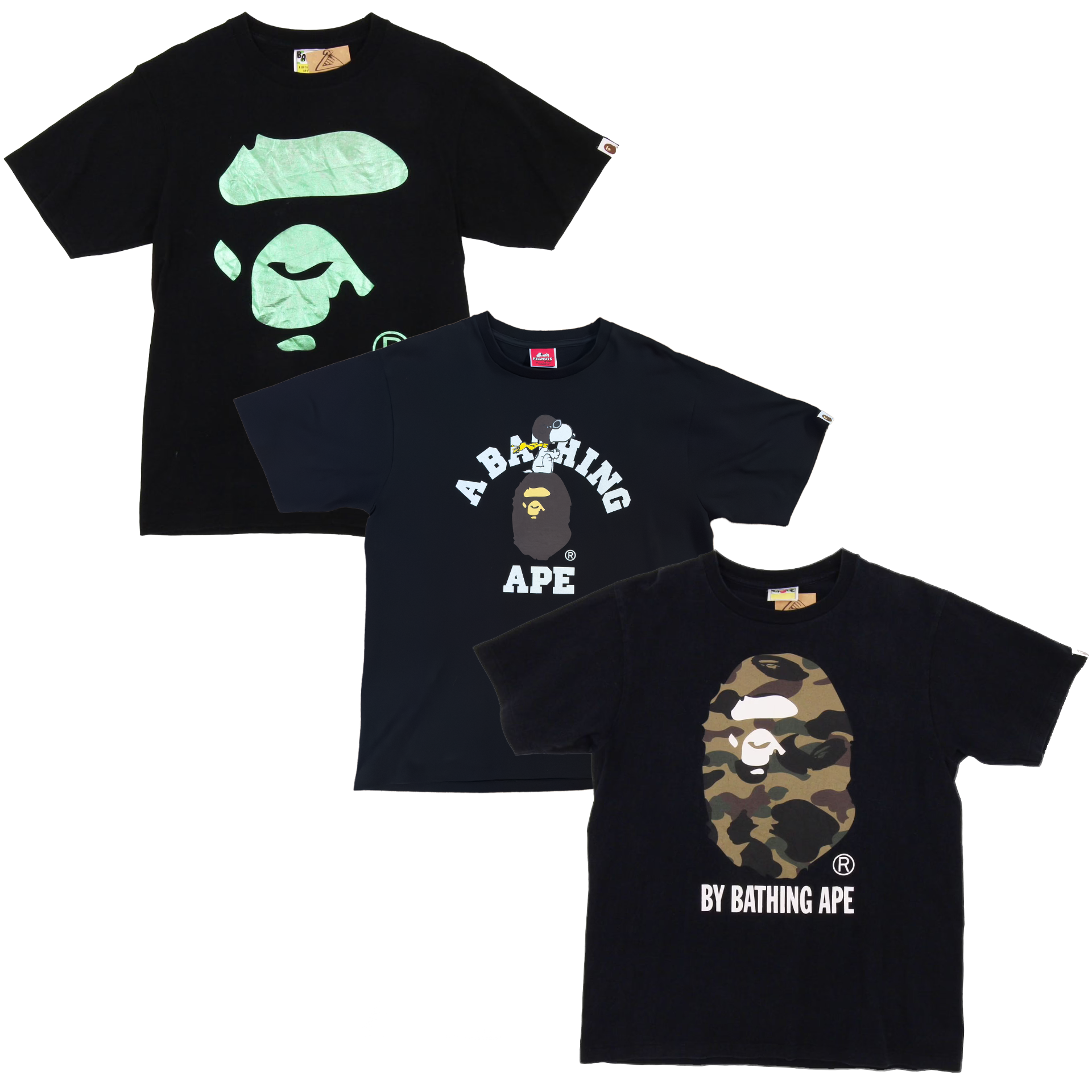 20x A Bathing Ape (BAPE) T-Shirt Bundle