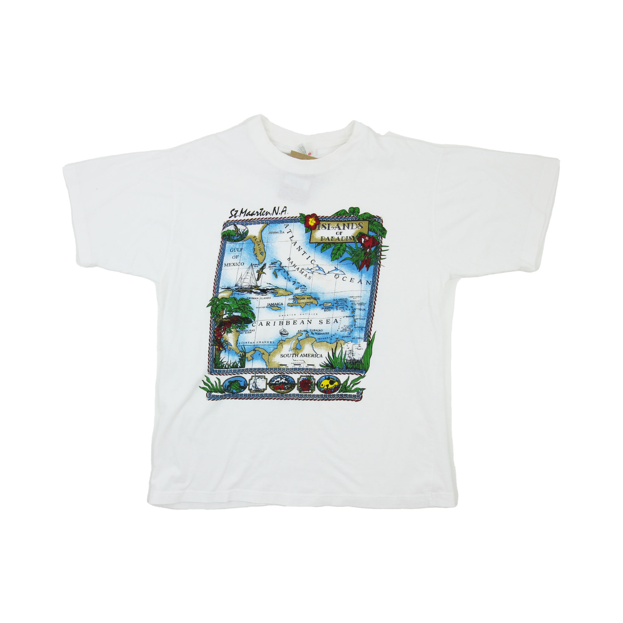 Caribbean T`s T-Shirt White -  M