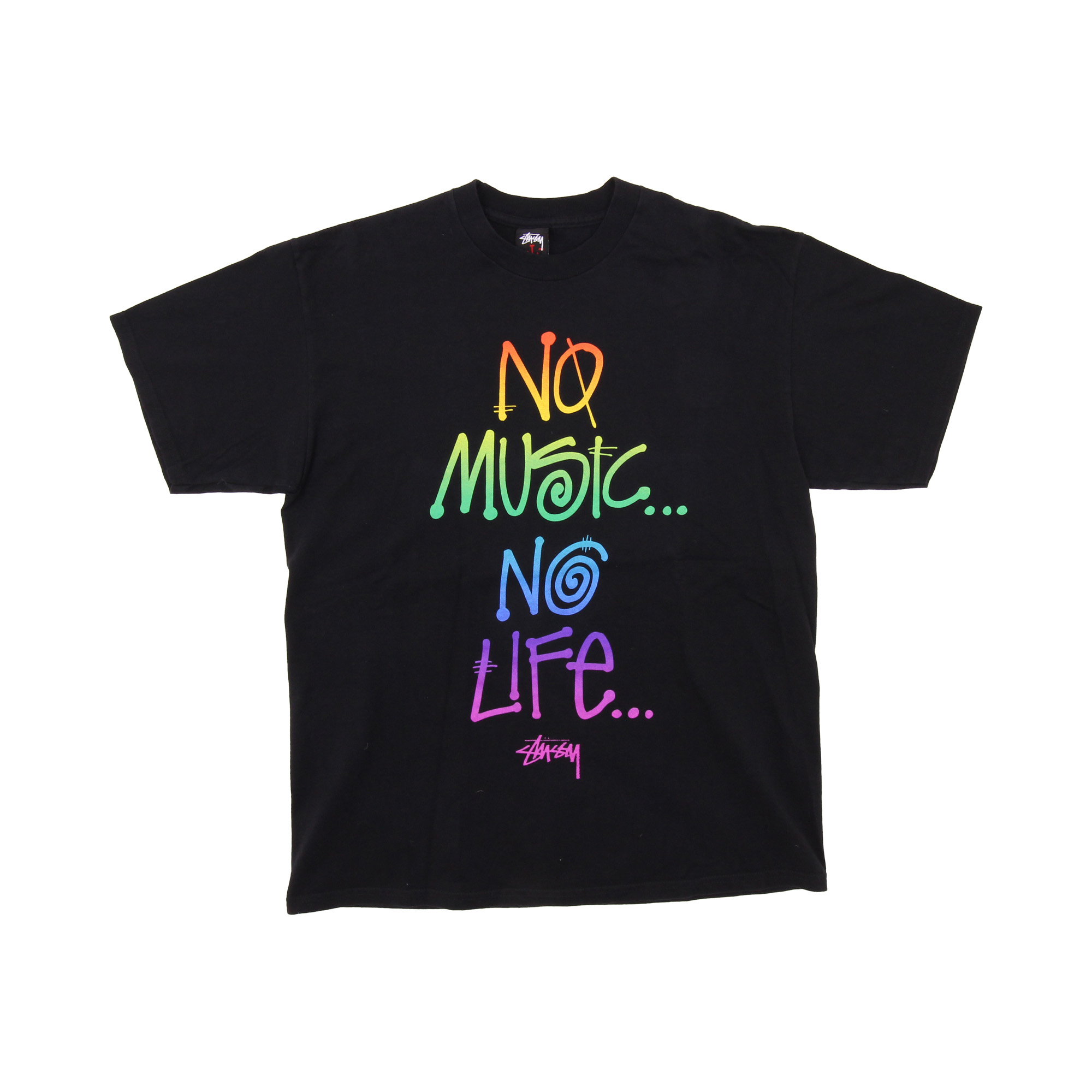 Stussy Printed Logo T-Shirt - L 