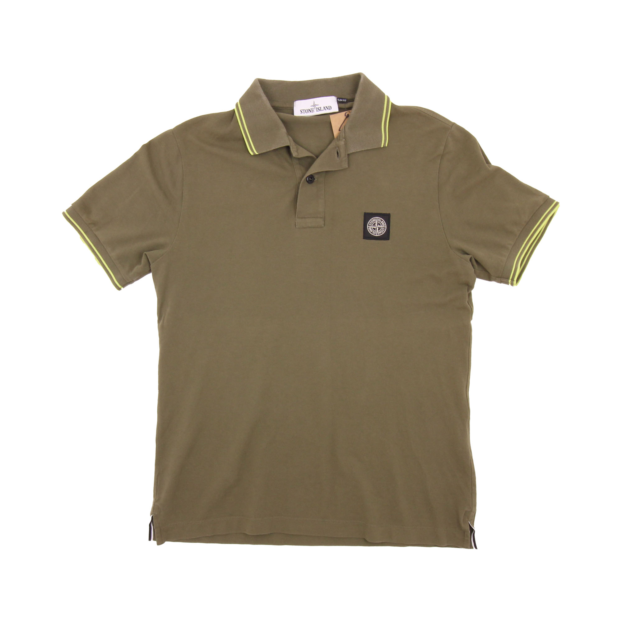 Stone Island Embroidered Logo Polo Shirt -  S