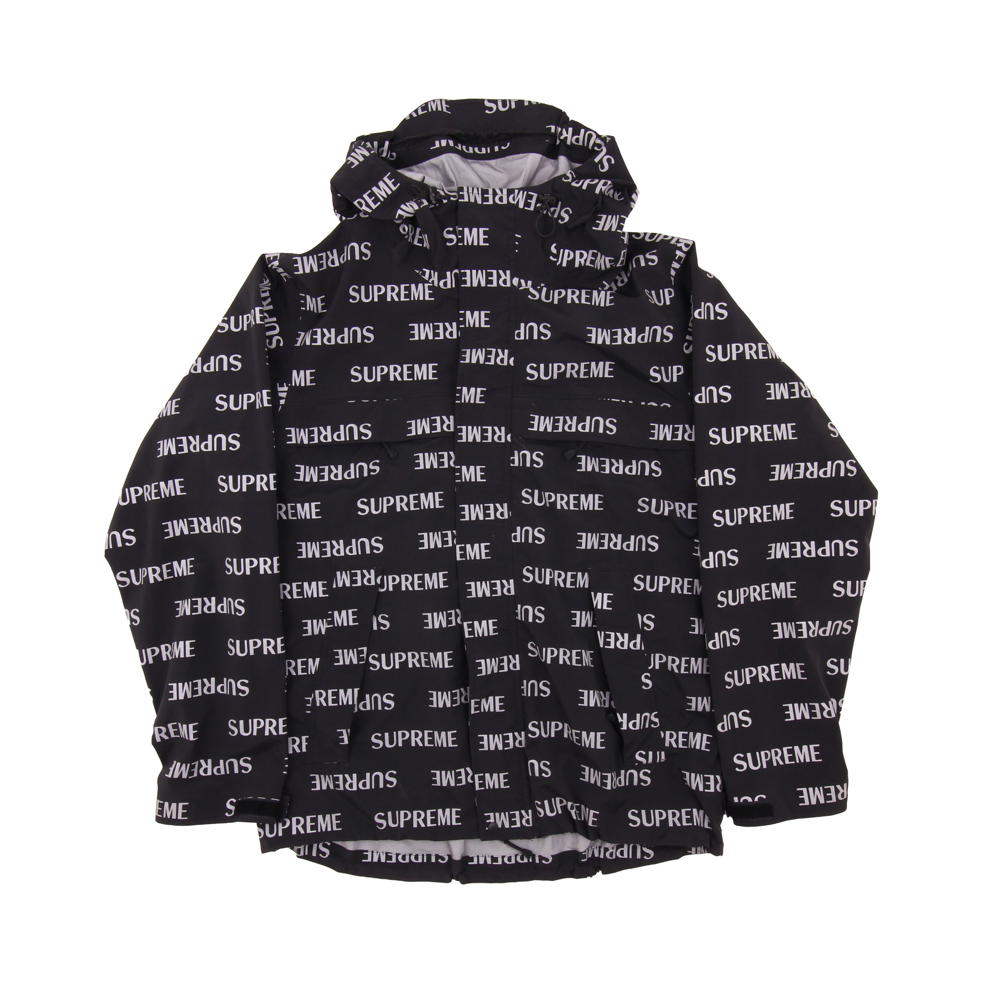 Supreme 3M Reflective Repeat Taped Seam Jacket Black - L 